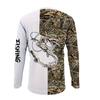 Magliette da Pesca Uomo Manica Lunga Abbigliamento Uomo Autunno Streetwear Girocollo Pullover Maglietta Uomo Abbigliamento Casual Uomo