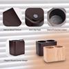 Oak Solid Wood Pen &Pencil Holder for Desk, Office Stationery Organizer, Table Pencil Cup Stand,Desk Accessories Holder, Two Cups Practical Design.