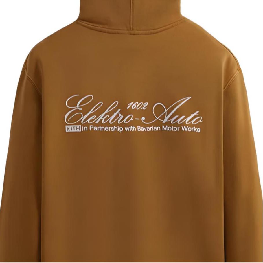 Kith For BMW Williams V Zip Up Hoodie Desert Men Tops Brown KHM030726-219