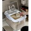 Clear Rice Storage Container Pantry Organization for Household Nuts Kitchen 66Lbs