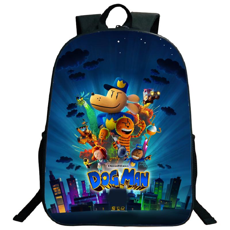 

Dogman Backpack for Student Teenager Dog Man Children Rucksack Boys Girls Casual Cartoon School Bags Anime Bags Gifts 7