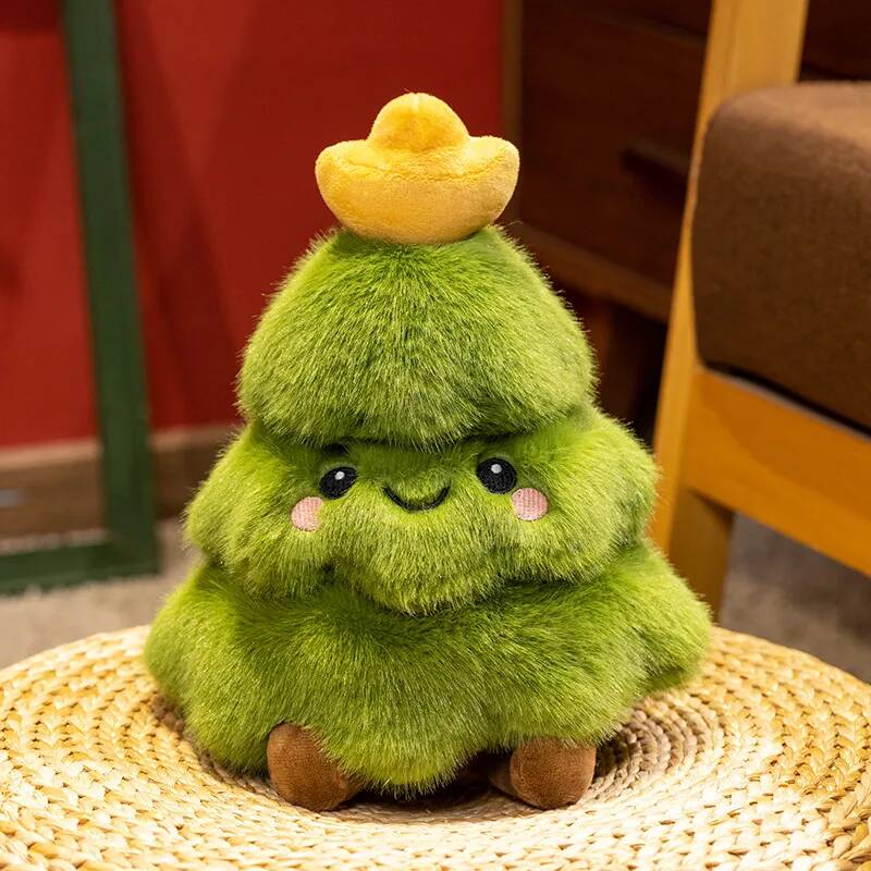 30/50cm Kerstboom Pluche Speelgoed Zacht Gevuld Kerstsfeer Decoratie Instagram Huis Restaurant Decoraties Kind Kerstcadeau 30cm yellow