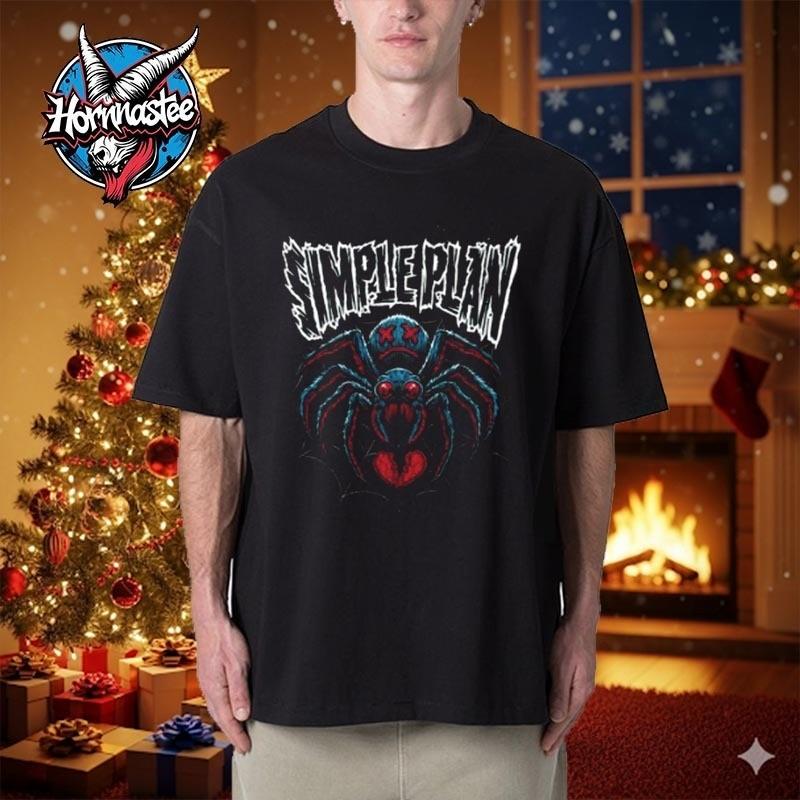 Simple Plan Spooky Spider Logo Halloween Fan Gifts Unisex T Shirt Unisex T-Shirt XXXXL