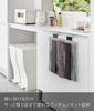 Yamazaki Tower Placemat W8 X X H39cm Adjustable Garbage Bag 4085 Over-the-Door Storage, Black, Approx. D5.5 (per Unit), Width, Space-Saving, Tray,