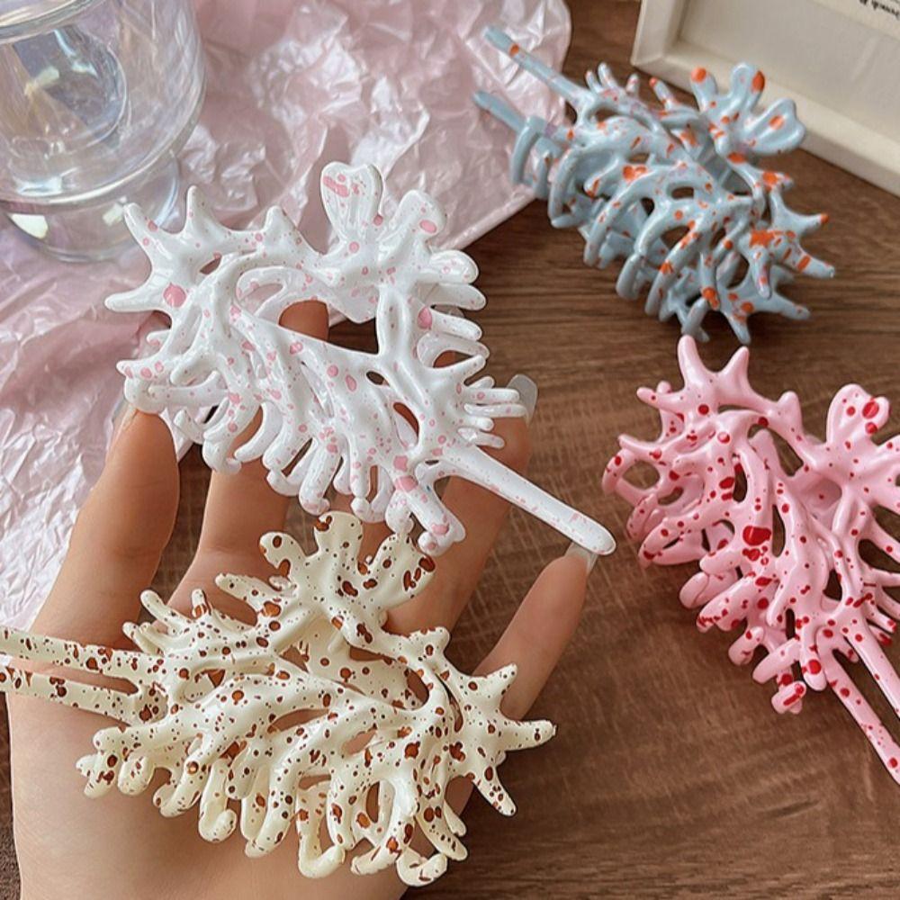 Acrylic Conch Hair Clip Geometric Hair Gripper Fashion Hair Claw Grasp  Daily