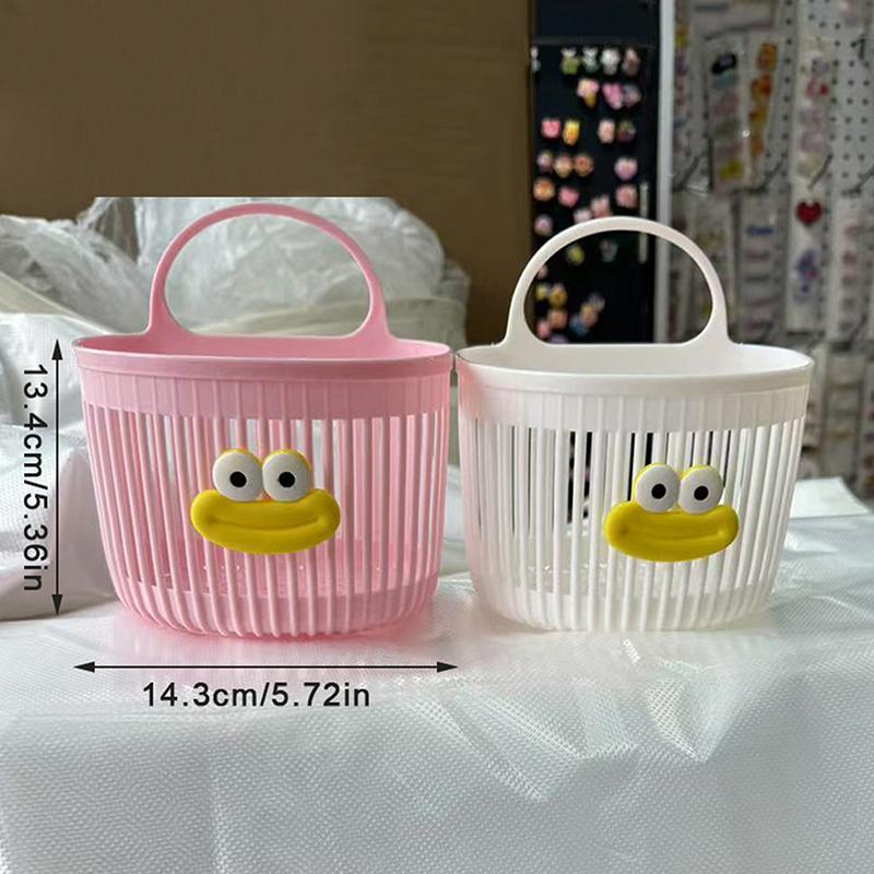 Multifunctional Cartoon Small Hanging Basket Bathroom Face Towel Storage Basket Kitchen Dormitory Bedside Wall Hanging Basket