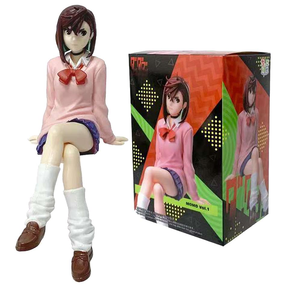 Anime Ayase Momo figure Shiratori Okarun Action Figure Shiratori figurine sitting pose statue Car decoration doll toys Fans Gift
