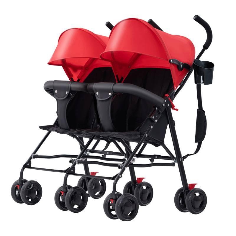 Wheeled Six Twin Baby Stroller Ultra Lightweight Fold Multi Functional Stroller