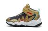 YOUNG Avant Garde Team 2.5 Cushioning Mid Top Kids Lifestyle Shoes Traditional Gold Children Aged 3 7 Years Old YKNS092-7