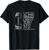 Kann alles tun Gewichtheber Christian Fitnessstudio Bibelvers T-Shirt