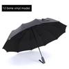 Business 24-Rib Storm-Resistant Umbrella, Double-Rib Large Folding Sun Umbrella, In-Stock, with Logo Printing, Promotional Umbrella