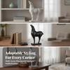 Horse Figurine with Base Rustic Decor Distressed for Living Room