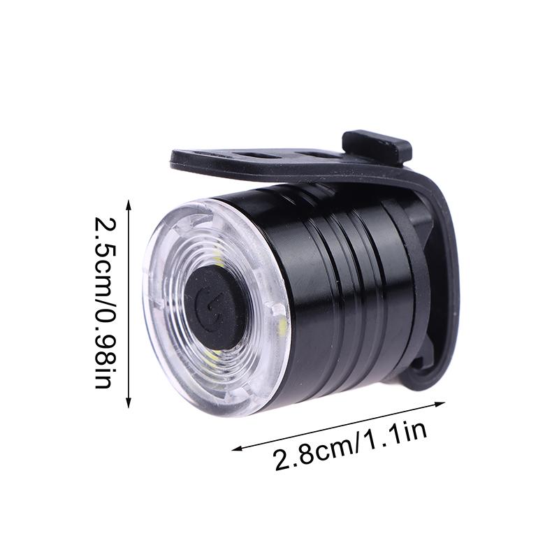 Led Bike Tail Light Night Riding Brake Sensing Road Bike Rear Light Helmet Light Waterproof Charging Flashlight Taillight