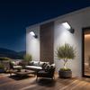 Solar Outdoor Wall Light, Motion Sensor Security Lamp with 3 Modes, Waterproof Garden Light for Patio Garage