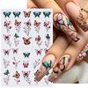 3D Nail Sticker Daisy Cherry Blossom Petal Leaf Butterfly Spring Summer Slider Y2K Manicure Decoration Tips Nail Polish
