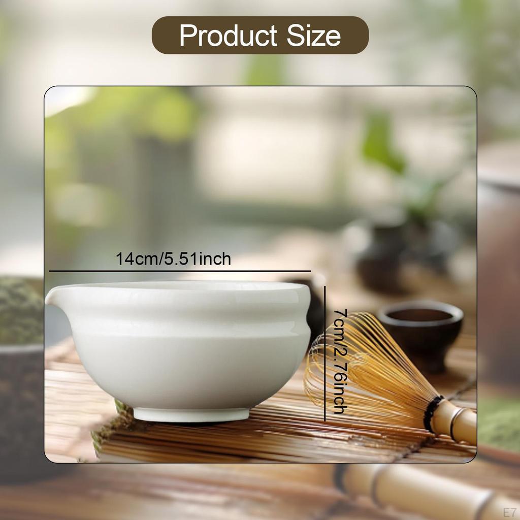 Ceramic Matcha Bowl Ceremony Chawan 450ml Japanese Traditional Porcelain Mixing with