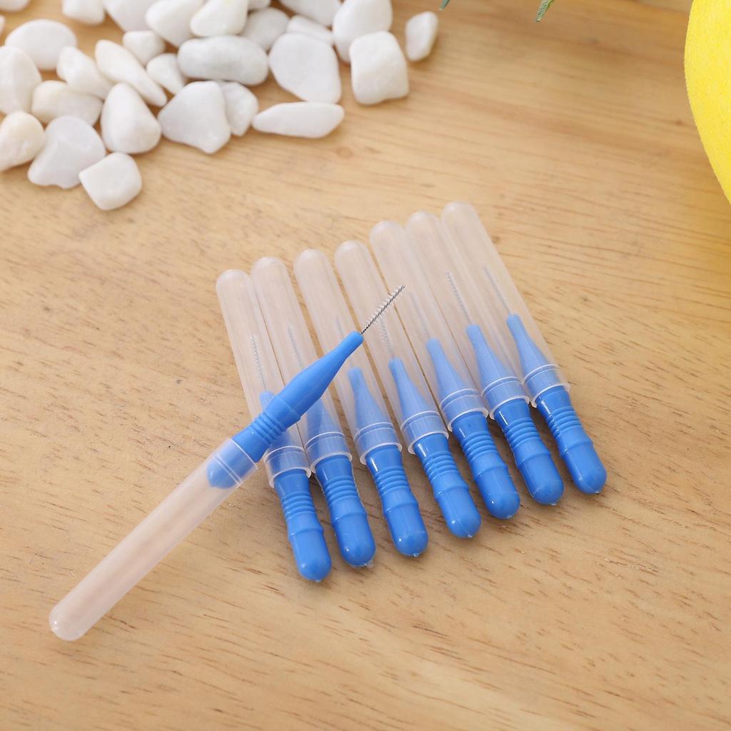 Multicolor Disposable Interdental Brush Toothpicks for Oral Care