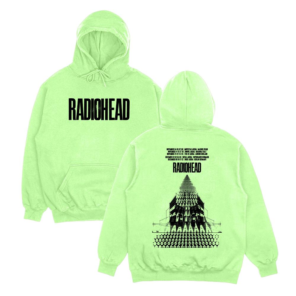 Rock Band Radiohead Hoodies Radiohead Return To The Road European Tour Sweatshirts Hip Hop Oversize Streetwear Unisex Clothing