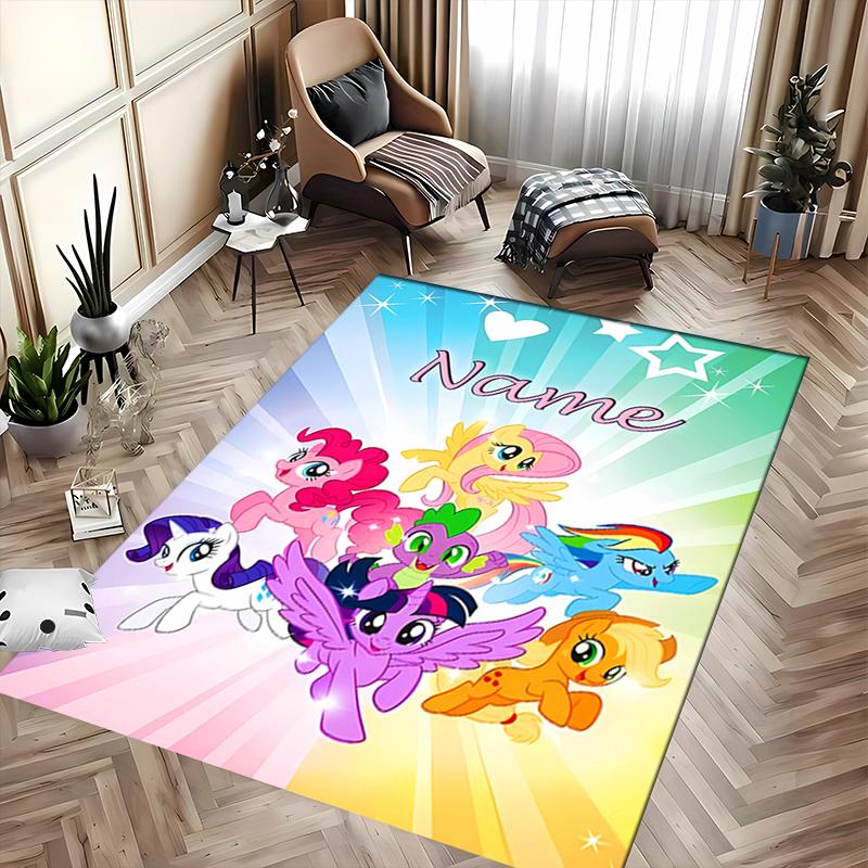 Custom personalization My Little Pony Area Rug - Perfect For Kitchen, Bathroom,Laundry Room Decor Large Size Available,Gift All Seasons