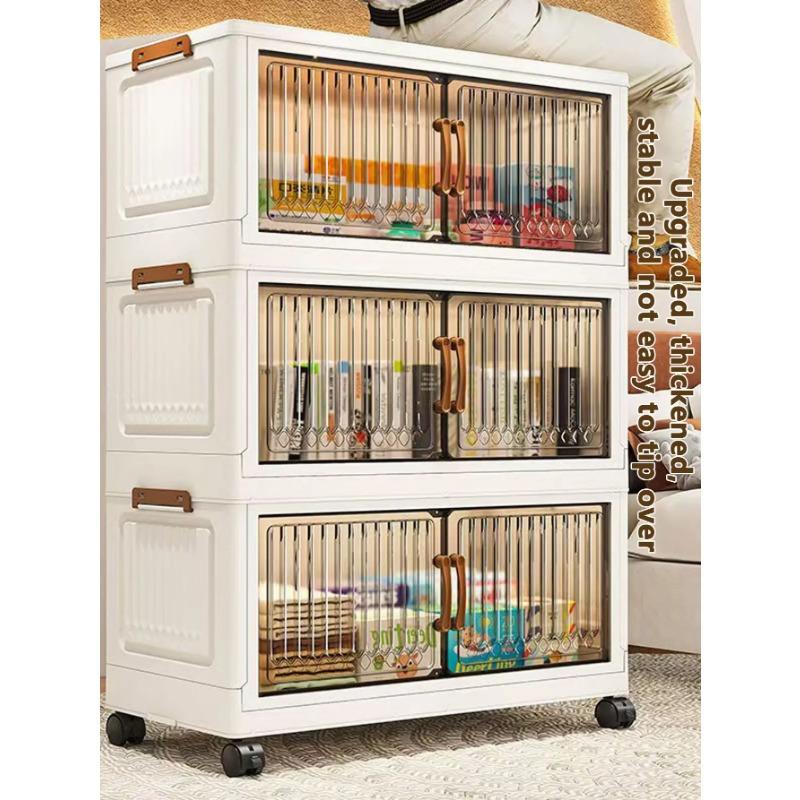 50/60/70/80CM Foldable Sundries Cabinet Dustproof Storage Wardrobe Home Organization Solution
