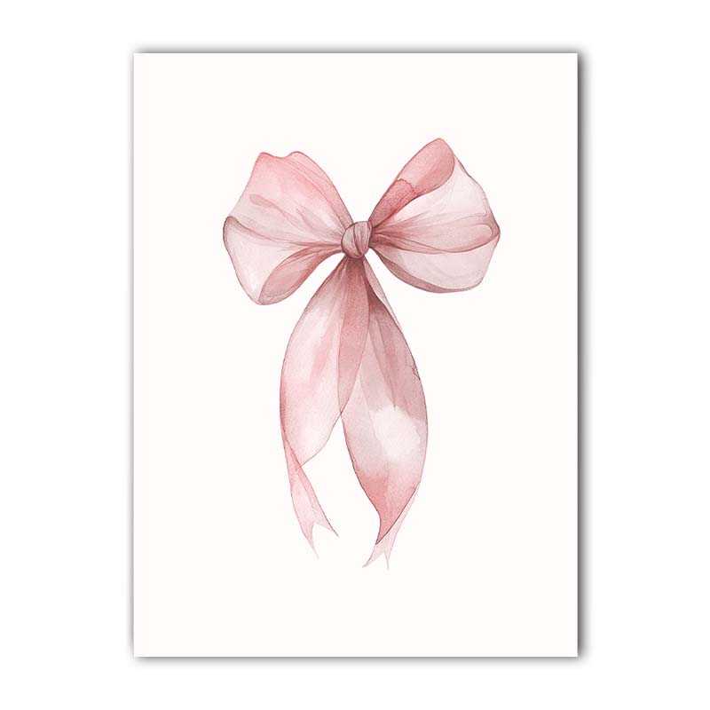 Nursery Wall Art, Nordic Cute Pink Ballet Girl Canvas Painting | Baby Poster for Toddler Kids Room Wall Decor