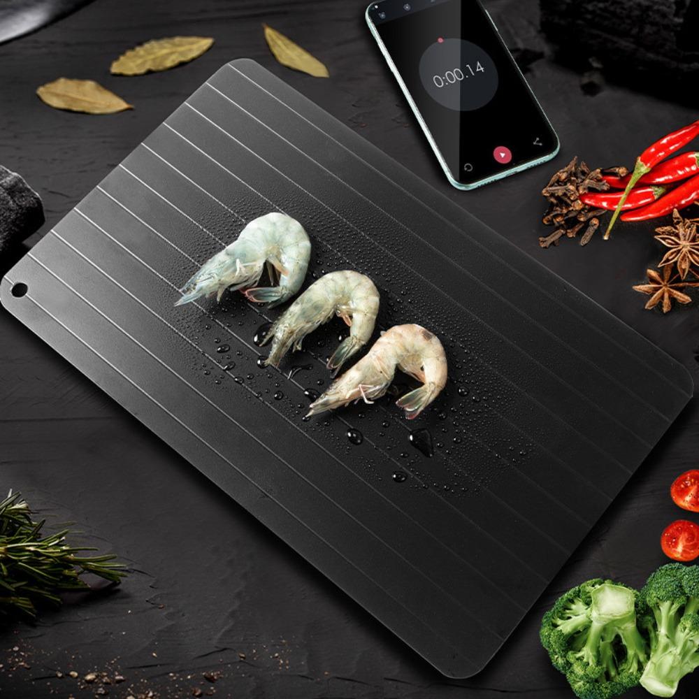 Rapid Defrosting Tray Fish Fruits Meat Foods Defrosting Board Aluminum Alloy Quick Ice Melting Device Household Kitchen Tools
