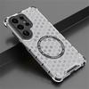 For Samsung Galaxy S26 Ultra Magnetic Case Honeycomb Design TPU + PC Phone Cover