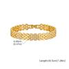 Vergoldete Kupfer Messing Materialien Uhrenarmband Mehrfachauswahl Zirkon Armband Mit Kette