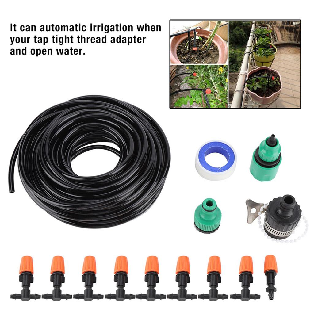 15 Meter Water Irrigation Set Spray Atomization Watering Auto System Tools Garden Supplies