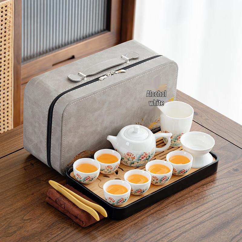 Zhuchuang Jingpin Dehua White Jade Tea Set