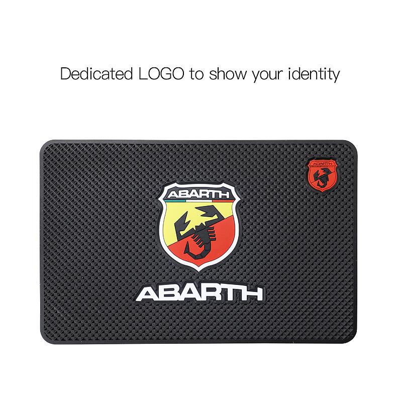 Multi-Purpose PVC Car Non Slip Mat Dashboard Phone Anti Slip Gel Pad For FIAT Abarth 500 Tipo FR Panda Argo Freemont Viaggio