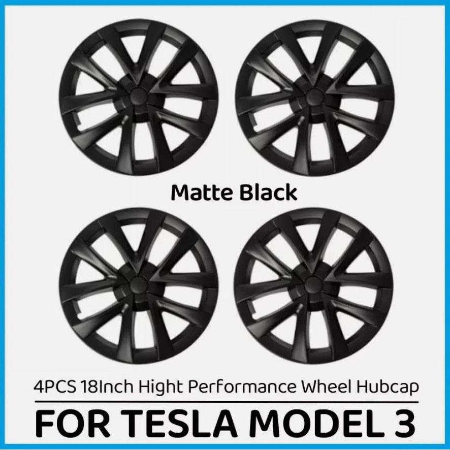 4PCS Hubcap Set for Tesla Model 3 18inch Hub Caps Replacement Wheel Cap Full Rim Cover Accessories US