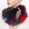 Nowy Szalik z Prawdziwego Futra Lisiego Opaski Futrzane Kobiety Zima Szaliki z Futra Lisiego Luksusowy Ocieplacz na Szyję Dobra Elastyczność Naturalne Futrzane Mufki