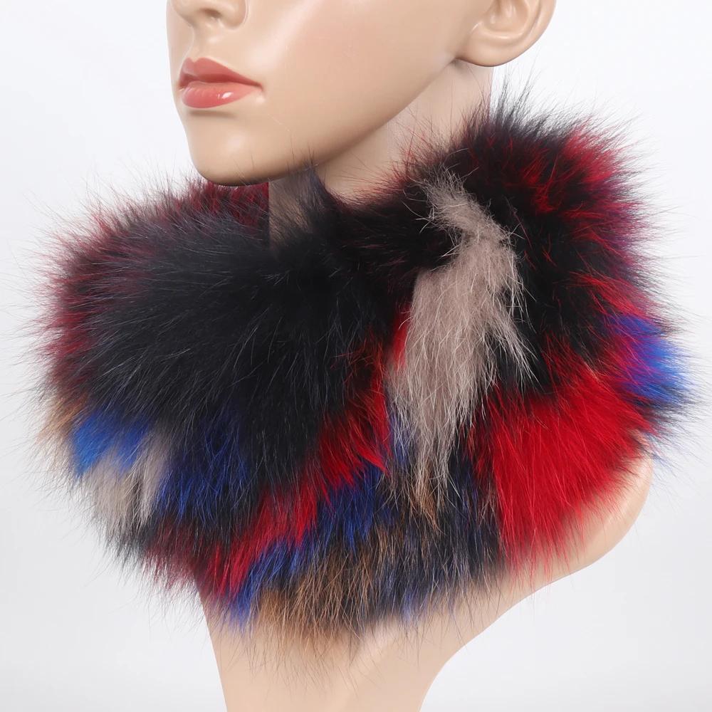 Nowy Szalik z Prawdziwego Futra Lisiego Opaski Futrzane Kobiety Zima Szaliki z Futra Lisiego Luksusowy Ocieplacz na Szyję Dobra Elastyczność Naturalne Futrzane Mufki