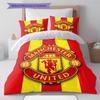 Man Utd Bedding Quilt Set Quilt Cover Pillowcase Home Decoration Birthday Gift (1 * Duvet Cover + 2 * Pillowcase, Without Core)