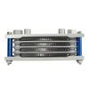 17PCS Motorcycle Oil Cooler Radiator Set Aluminum 4 Row Engine Oil Cooling Kit Replacement for Monkey 125cc‑140cc