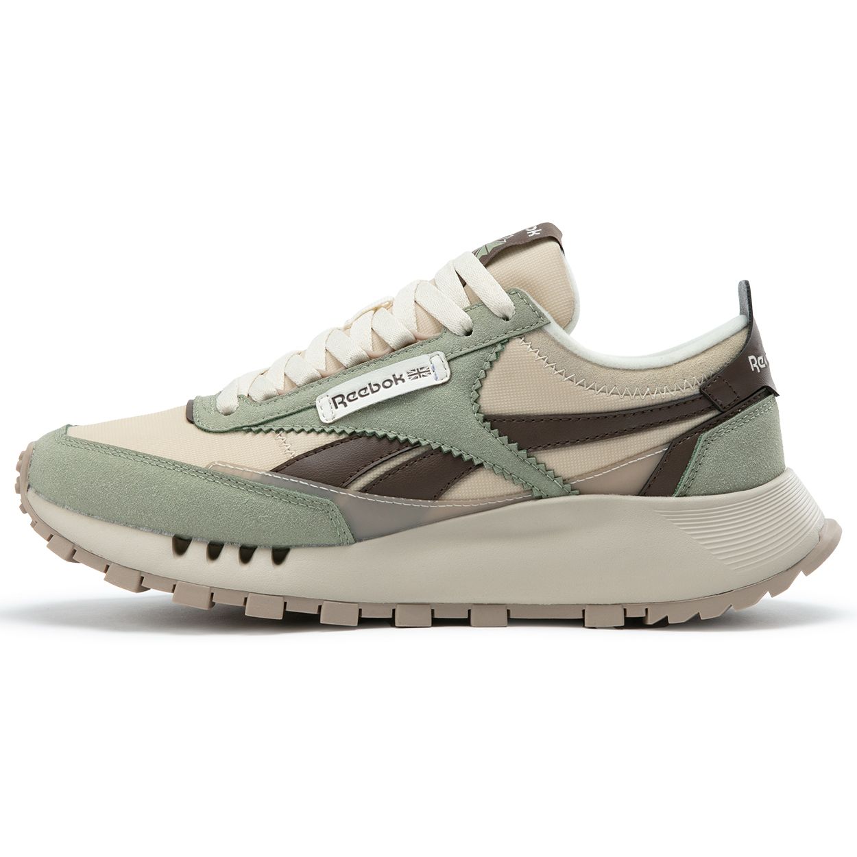 Reebok CL LEGACY W+ Casual Sport Comfort Platform Low-Top Running Shoes, Unisex Sage Green 24FRC903U1G09 40
