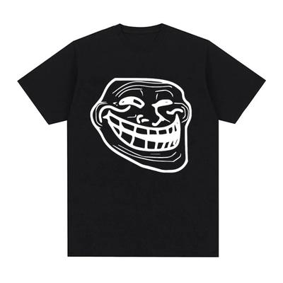 2026 Troll Face Meme Uomo Arrabbiato Problemi Meme Divertente Maglietta in Cotone Donna Moda Vintage Harajuku Maglietta Streetwear Vintage