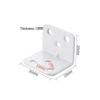 90° L-Shaped Angle Bracket for Table, Chair, Cabinet, and Shelf Support
