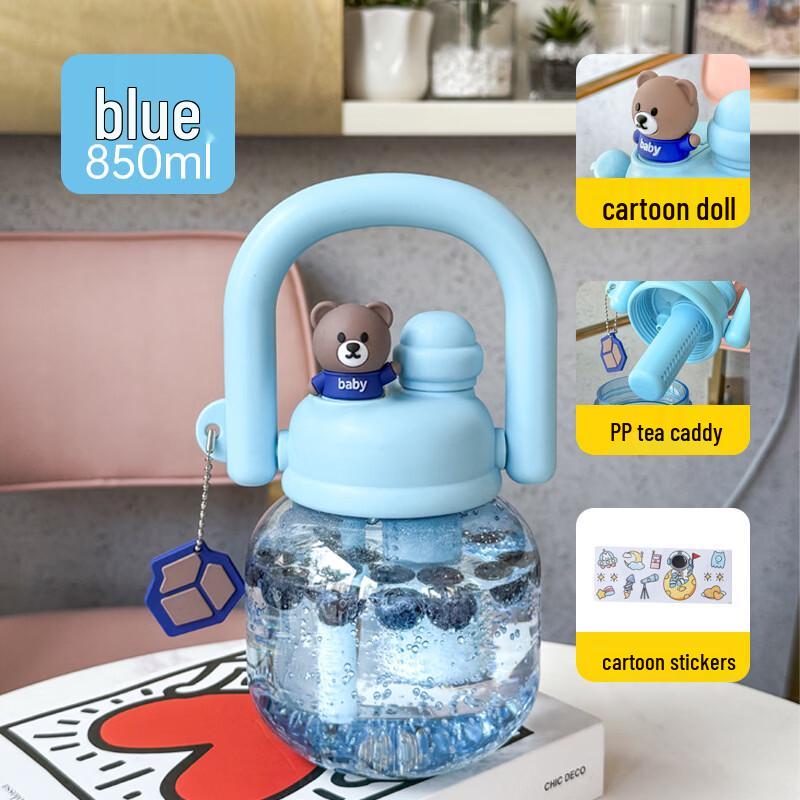 Kids Large Capacity Dual-Use Straw Water Bottle