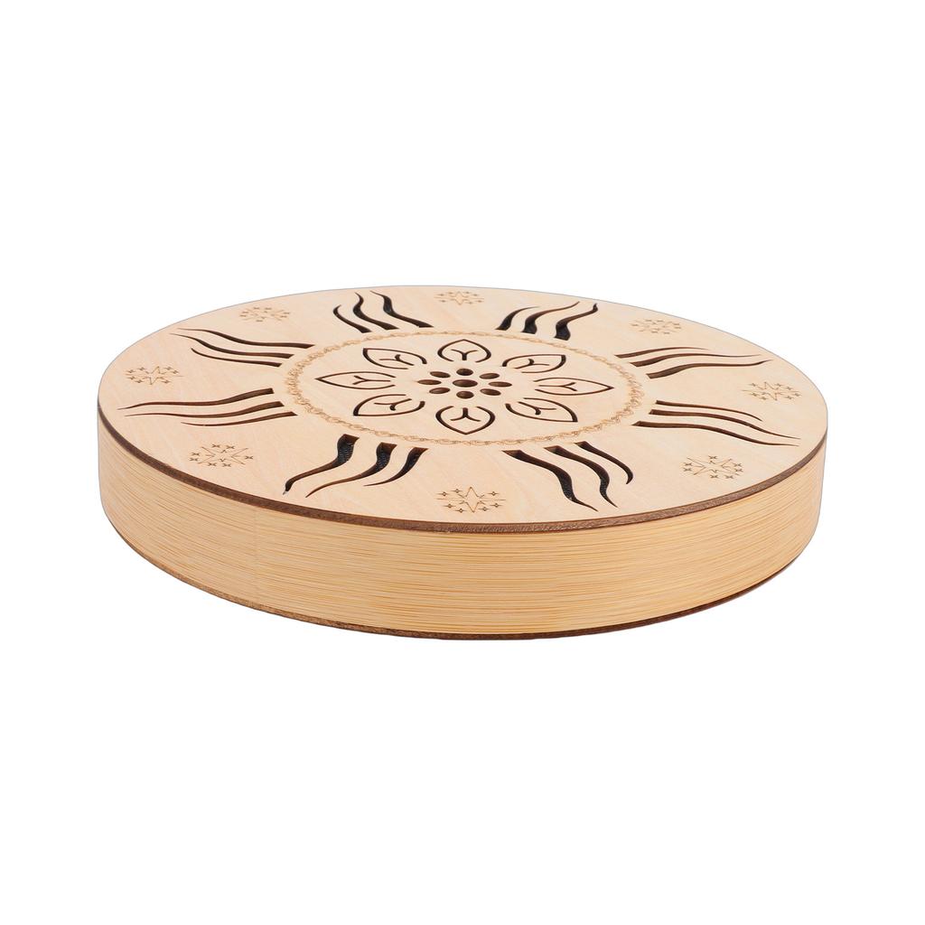 Hand Drum Ethnic Percussion Instrument Poplar Wood Bamboo Drum for Home Party Supplies Onomatopoeic Music Portable Hand