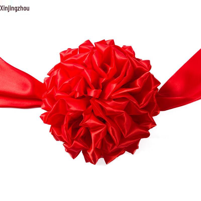 Red Satin Ceremonial Flower Balls & Event Kits 40CM Diameter