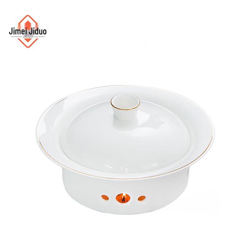 

Ceramic Warming Soup Pot with Lid 7.5 inches with lid