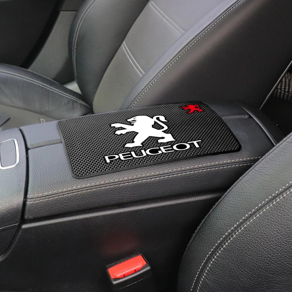 Autoaufkleber 2025 Heißes Auto Armaturenbrett Klebrige Anti-Rutsch-Matte Silikon Anti-Rutsch-Aufbewahrungsmatten für PEUGEOT 3008 5008 206 208 308 207 50