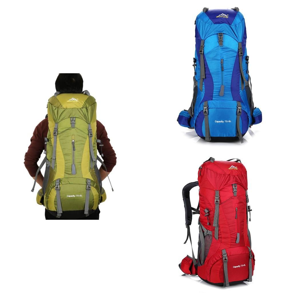 Outdoor Trekking Backpack With Air Cushion Straps For Hiking And Travel Unisex