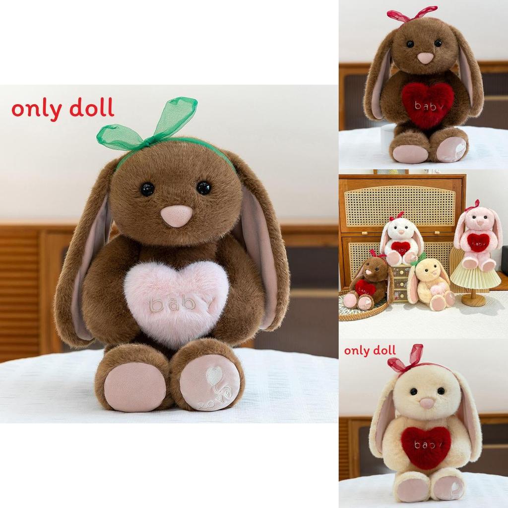Cute Heart Hugging Cartoon Rabbit Plush Doll Children Toy For Kids Comfort And Decorative Space