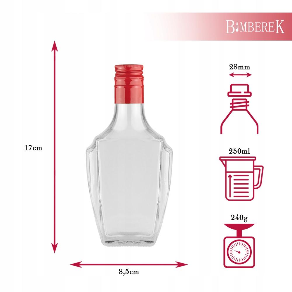 5X Bottle NOBEL 250ML + Cap FOR LIQUEURS WINE MOONSHINE ALCOHOL GIFT