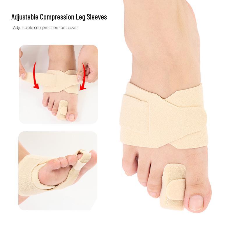 Adjustable Compression Bunion Toe Protector Sleeve with Aluminum Support Splint