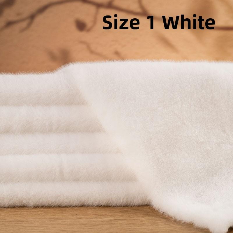 High-End Rabbit Fur Fabric Artificial Mink Fur Clothing Counter Large Coat Closet Simulation Leather Fabric DIY Handcraft