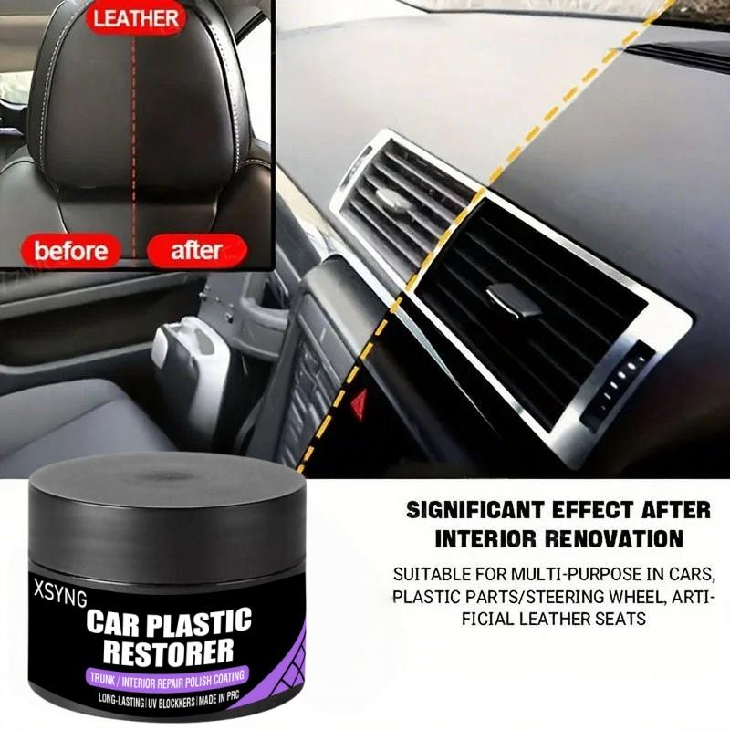 Auto Universal Leather and Plastic Repair Polishing Wax Car Interior Reconditioning Cream for Leather/plastic/rubber Care